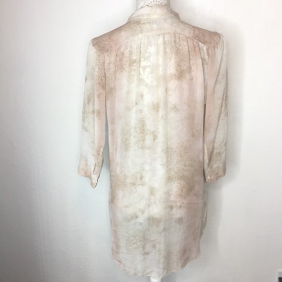 Wilfred Silk Blouse Watercolor Honey Comb SM 322 - Picture 3 of 7